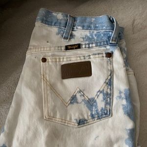 Bleached wrangler shorts!!